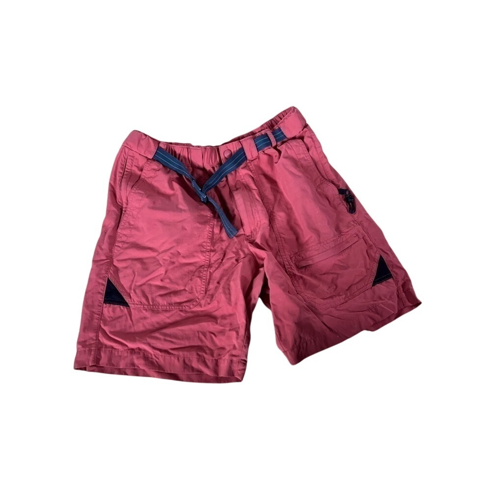L.L. bean orange belted cargo shorts